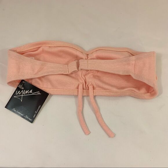 Vintage Ujena Cotton Strapless Bralette Bra New with Tags Size Small Ruched - Picture 3 of 8